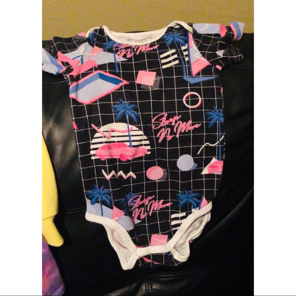 6-8 months Miami vice onesie